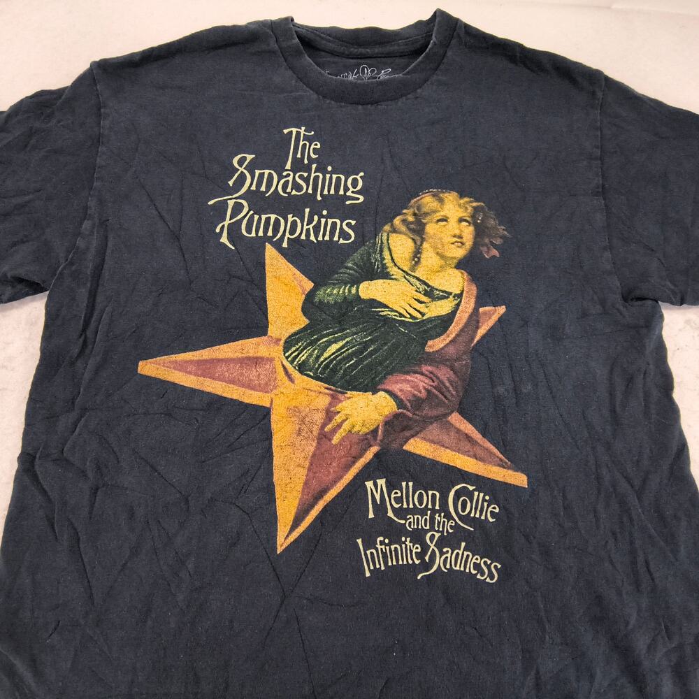 The Smashing Pumpkins Band Crew Neck Short Sleeve Shirt Womens Size M Black
